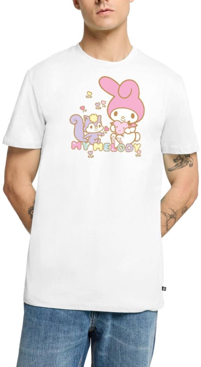 My Melody Plukt Hartbloemen Met Risu Premium T Shirt Heren