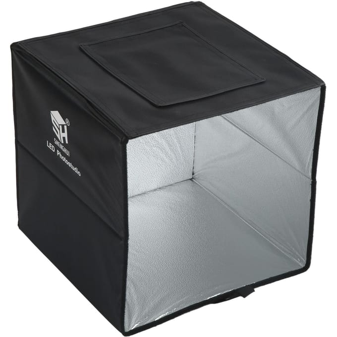 Fotostudio Box Mini Opvouwbaar USB-stekker Fotografie Lichtbox met Achtergrondplaten voor Fotograferen gray