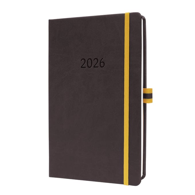 Sigel weekagenda Linescape 2026 formaat A5 donkergrijs hardcover