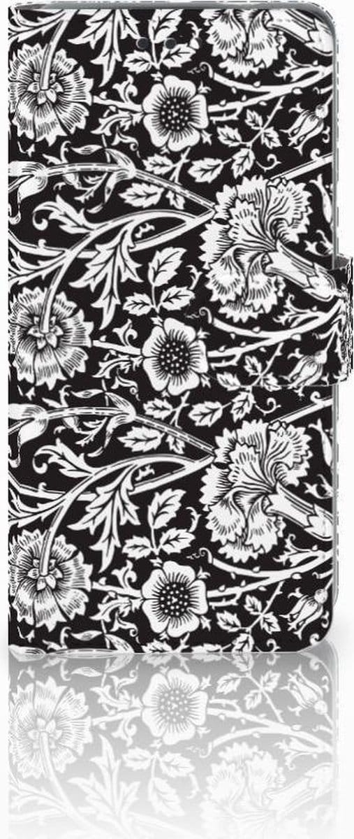 Nokia 3.1 (2018) Hoesje Black Flowers