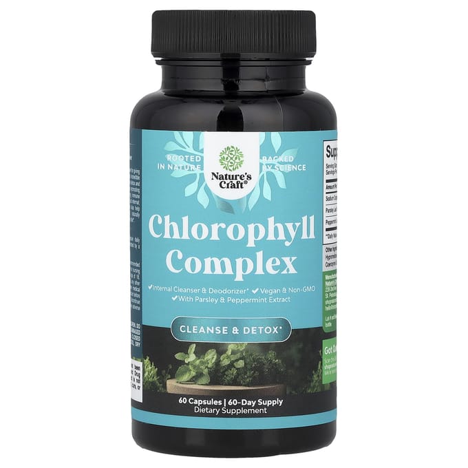 Nature's Craft, Complexe de Chlorophylle, 60 Gélules