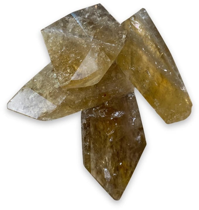 Citrien freeform puntjes (natuur) 12-15 gr.