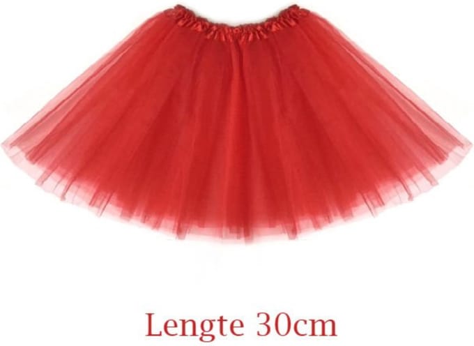 Tutu - Rood kind - 30 cm