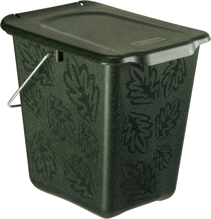 Compostbak met Deksel en Handvat - 7L Groen
