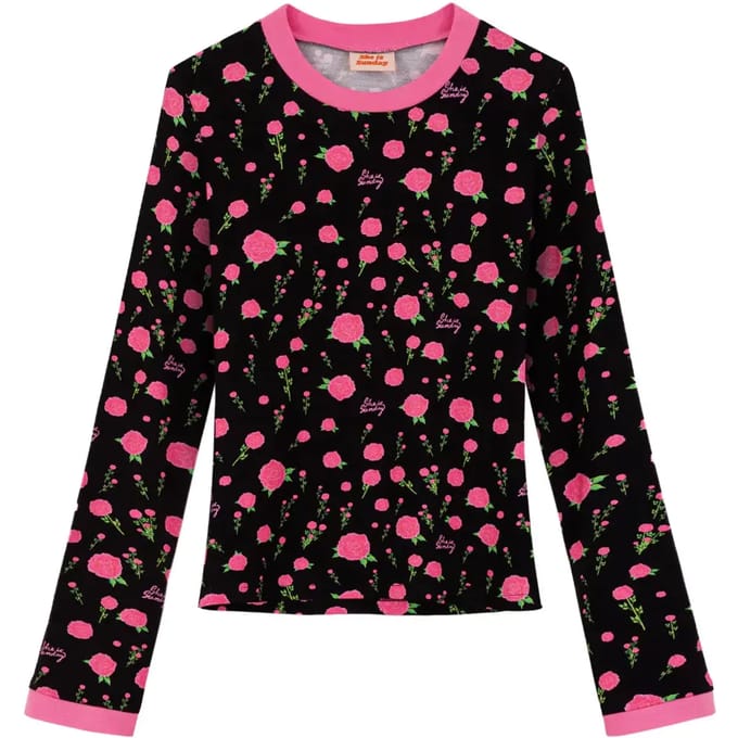 Dames-T-shirt met lange mouwen She is Sunday Feroce