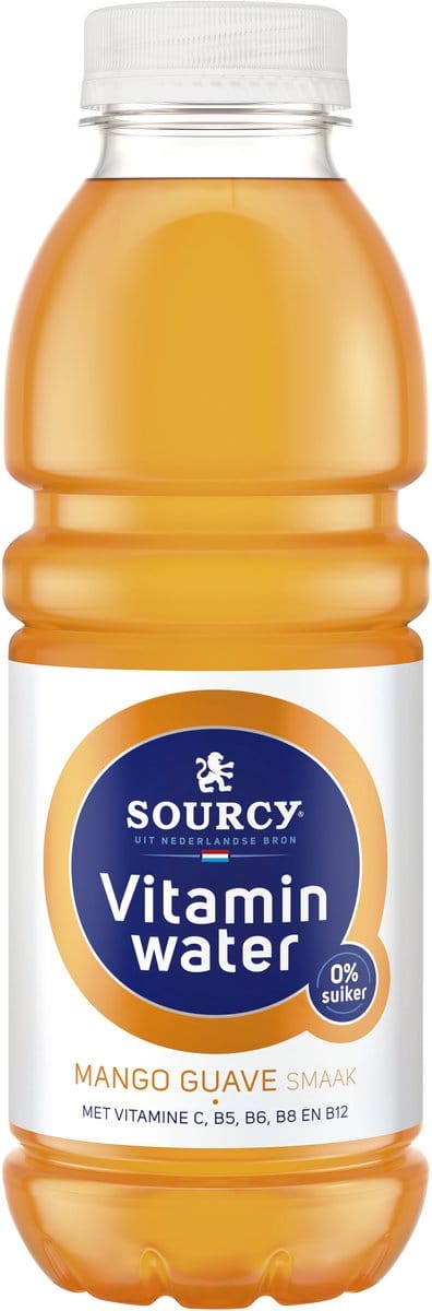 Sourcy | Vitaminwater | Mango Guave | Petfles | 6 x 0,5 liter