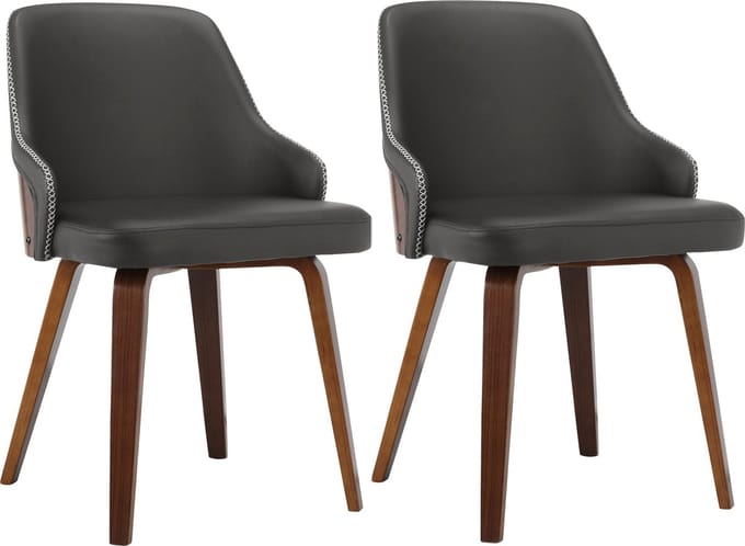 Okido-Eetkamerstoel - 2 Pack - Bruin PU