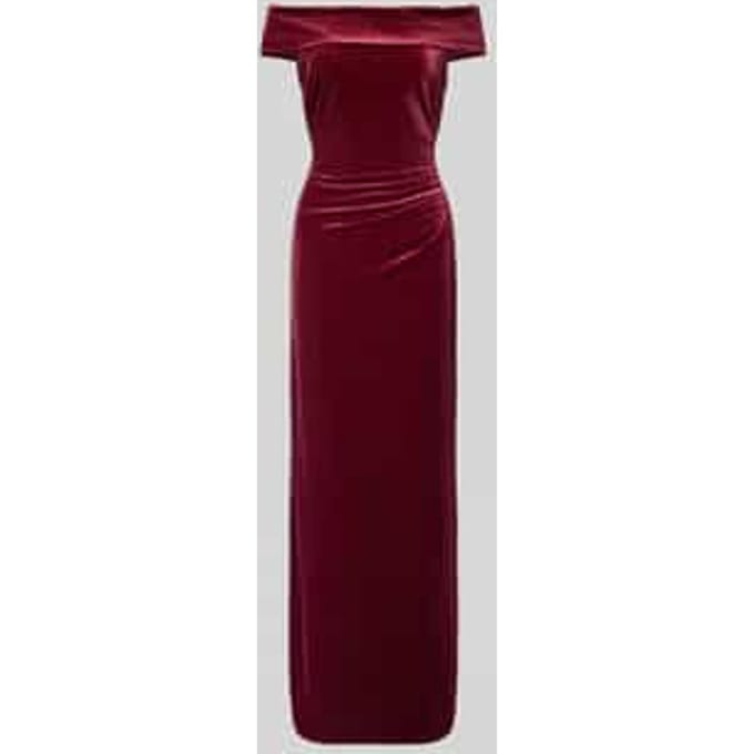 Avondjurk met off shoulder-design