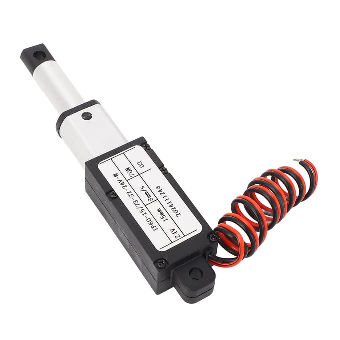 24VDC Mini Lineaire Actuator met Eindschakelaar Elektrische Actuator voor Sofa Relaxfauteuil Robot 15mm Slag