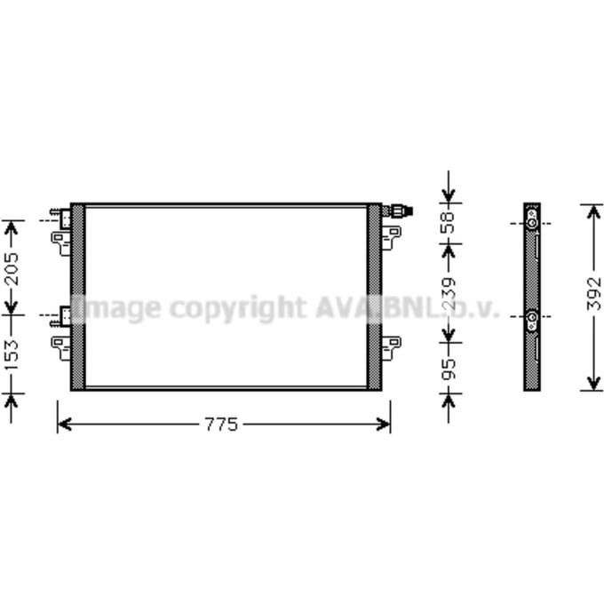 Airco condensor AVA COOLING RTA5280 AVA