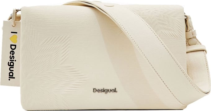 Desigual Schoudertas Aquiles Dortmund Crossbody Bag Raw Crème
