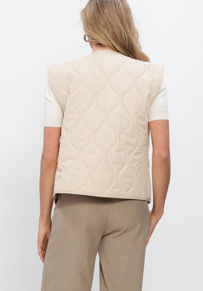Ydence Gilet Brynn Blazers Dames - Creme - Maat L