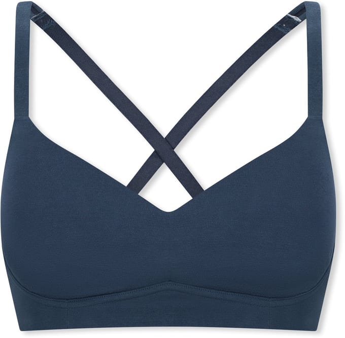 Zachte Voorgevormde Beha met cup, diepblauw - Unique Cotton 85C