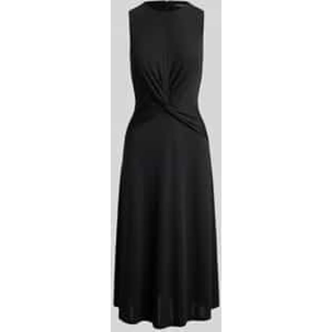 Jurk met knoopdetail in de taille