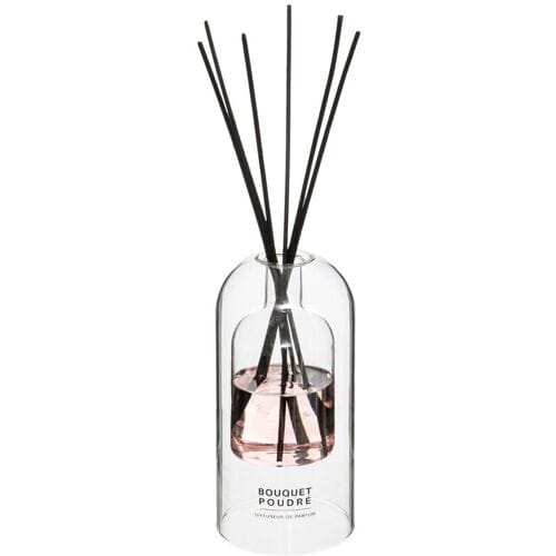 Atmosphera Geurstokjes in luxe glazen houder - Bloemenzee - 150 ml - geurverspreider - interieurparfum
