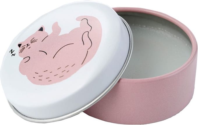 Kattenleven Lipbalsem in blik Strawberry