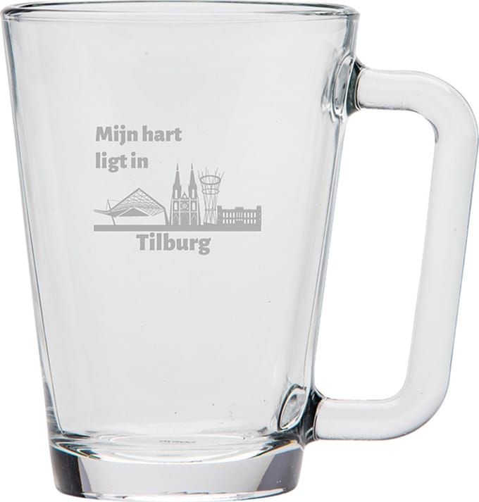 Gegraveerde theeglas 26cl Tilburg