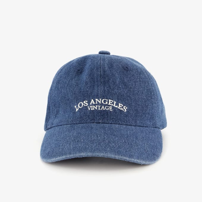 Denim heren pet - Blauw