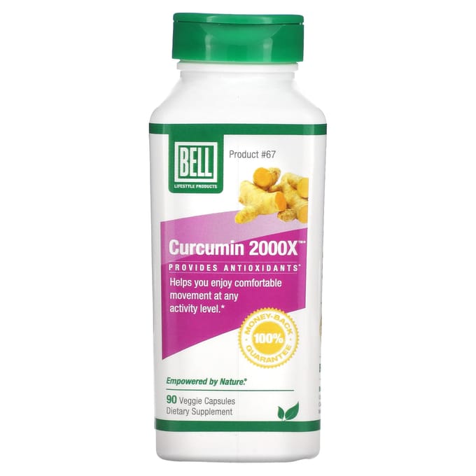 Bell Lifestyle, Gurgumin 2000X, 90 Capsules