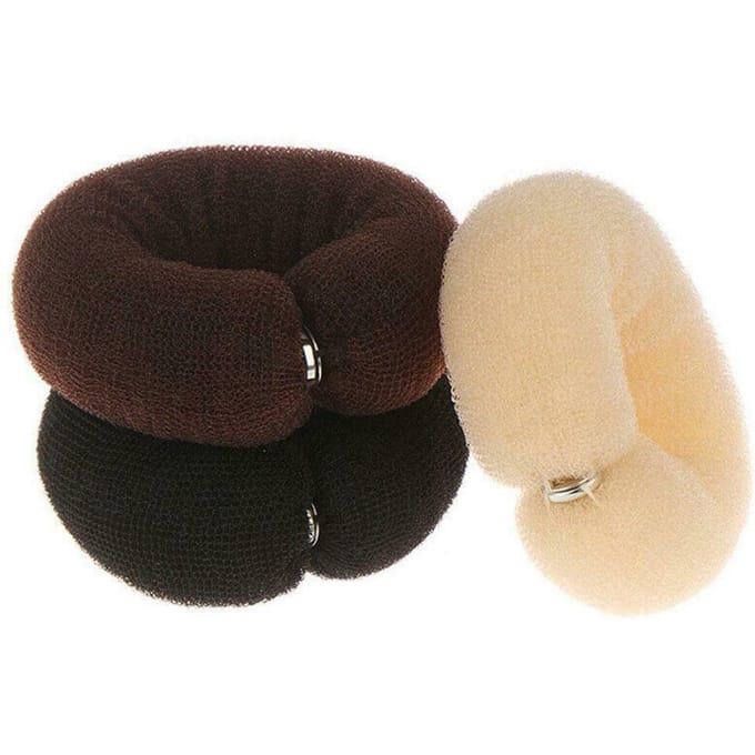 Haarknotmaker Haarknotring Styler Maker Haaraccessoires voor Vrouwen Dame Meisjes veelkleurig