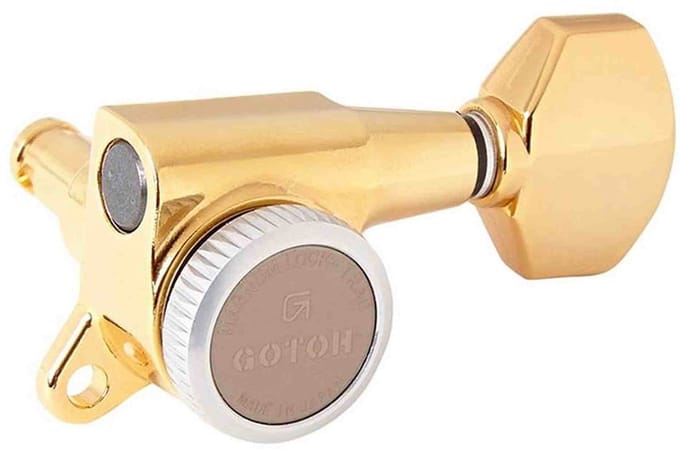 Gotoh GTH14112 SG381 stemmechanieken met Magnum Lock Trad and 07 knoppen, 6L, goud