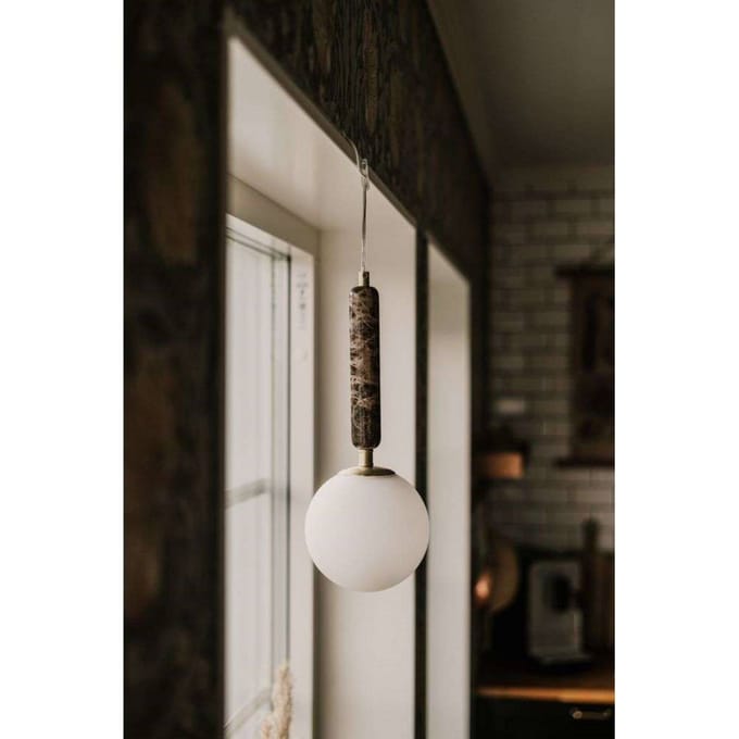 Globen Lighting hanglamp Torrano, bruin, Ø 15 cm