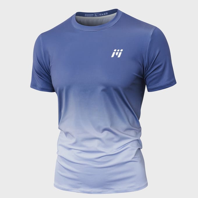 MEETHOO Heren Sportshirt - Short Sleeve Shirt--S