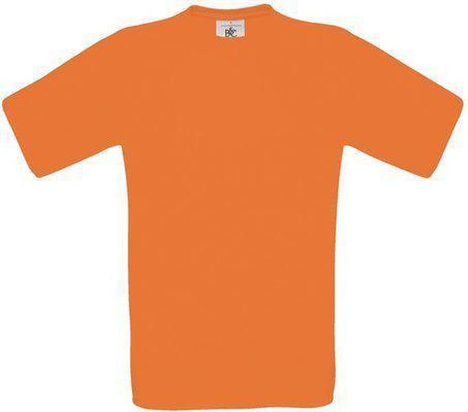 B&C Exact 150 Heren T-shirt Orange Maat L (onbedrukt - 5 stuks)