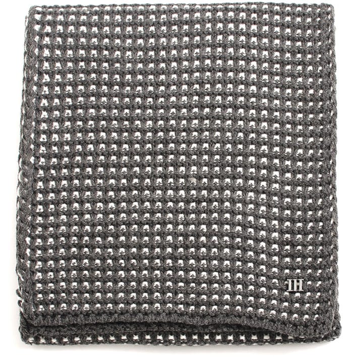 BENIGO Two colored knitted scarf Grey (TRSCHE183 - 200)
