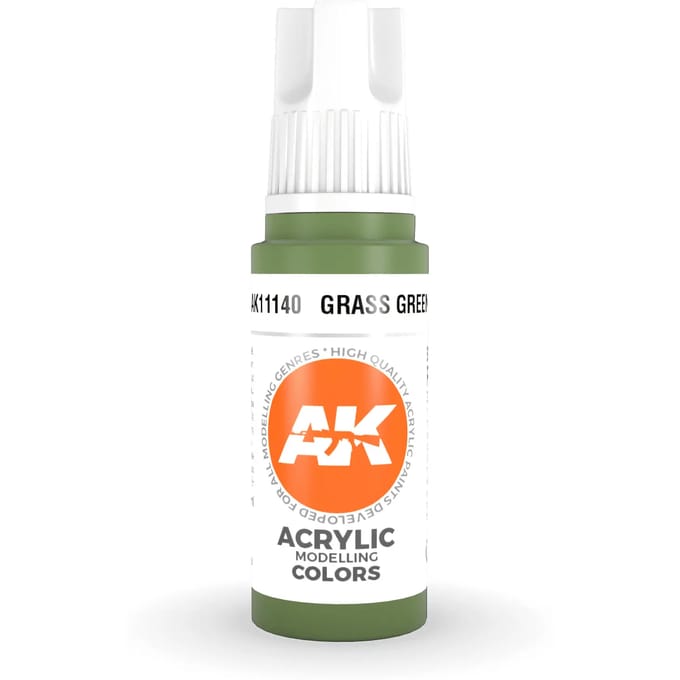 Grass Green Acrylic Modelling Color - 17ml - AK-11140