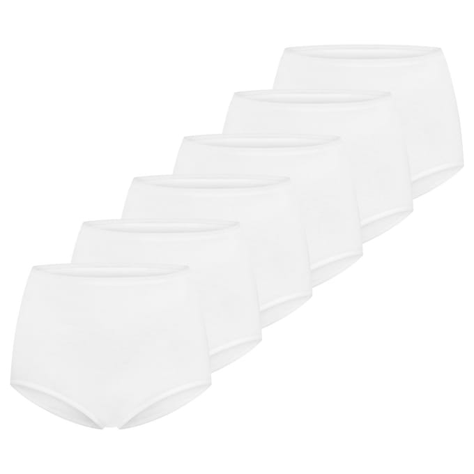 Schiesser Dames maxi slip 6 pack 95/5 cotton
