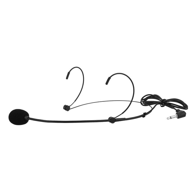 UniDirectionele Hoofdgedragen Headset met Oorhaakmicrofoon Microfoon Flexibele Bedrade Boom voor Spraak