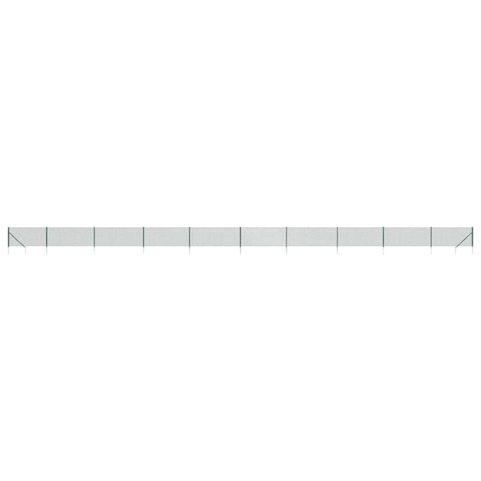 vidaXL - Gaashek - met - grondankers - 1,1x25 - m - groen