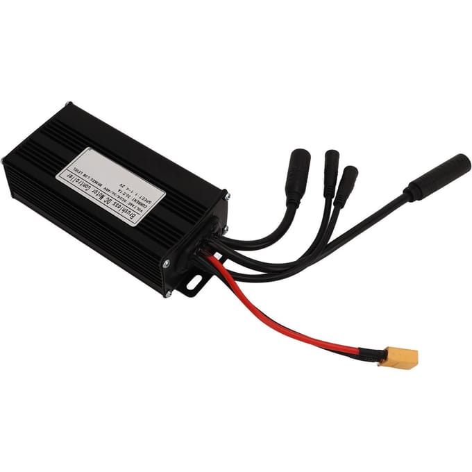 Contrôleur de Vélo Électrique 24V 36V 48V 26A 3 Modes Contrôleur à Onde Sinusoïdale Connecteur Étanche pour black