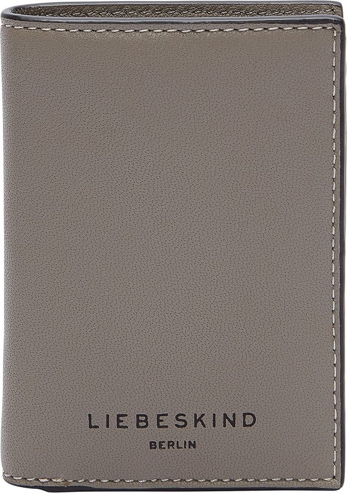 LIEBESKIND BERLIN Leren Kaarthoes Mara Kodiaq Sheep Arcie Wallet Thunder Grijs