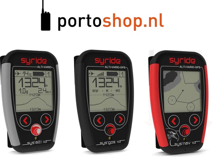 SYS'Alti V3 vario voor paragliding en deltavliegen