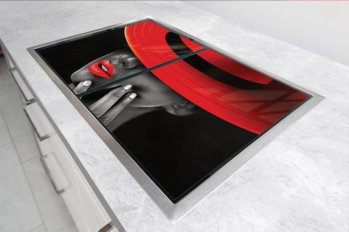 TMK ArtDeko - Snijplank - Glas - 90x52 cm - Vrouw