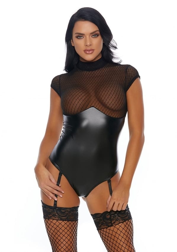 Forplay  | Sultry Vixen Teddy with Garter Straps - Black