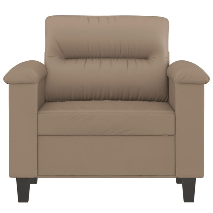vidaXL - Fauteuil - 60 - cm - kunstleer - cappuccinokleurig