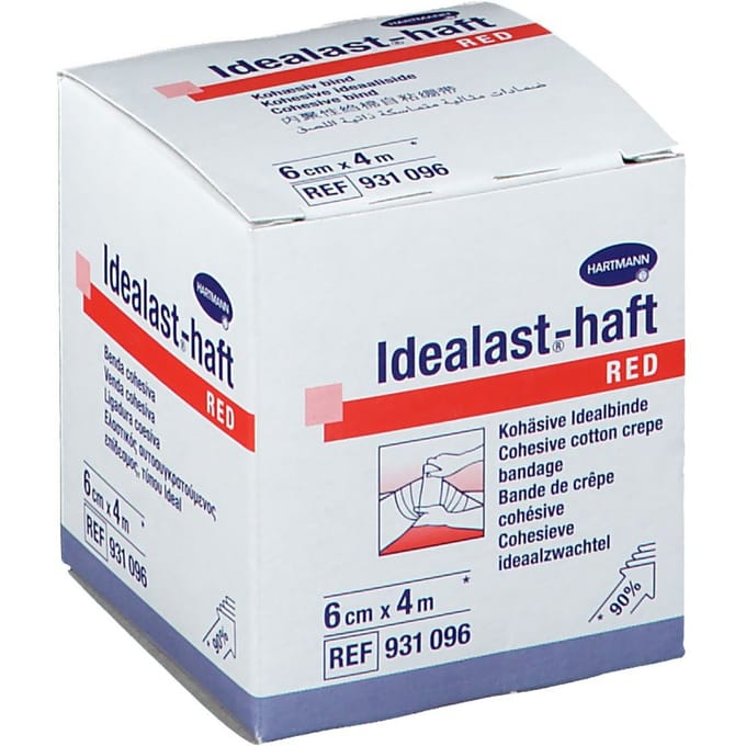 Hartmann Idealast-haft Rood 6cm x 4m 931096 1 Verband