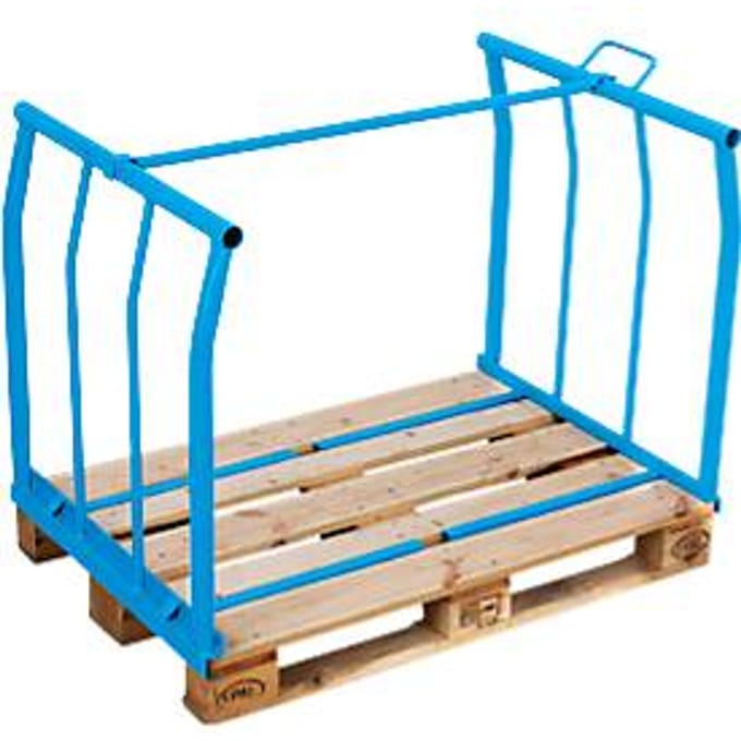 Opzetframe voor pallets type 66, 1200 x 1000 x 800 mm, gelakt