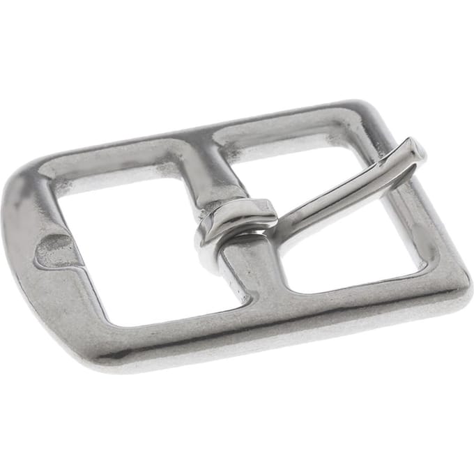 Accessoires de boucle de ceinture d'étrier d'acier inoxydable équestre 45 x 35m argenté