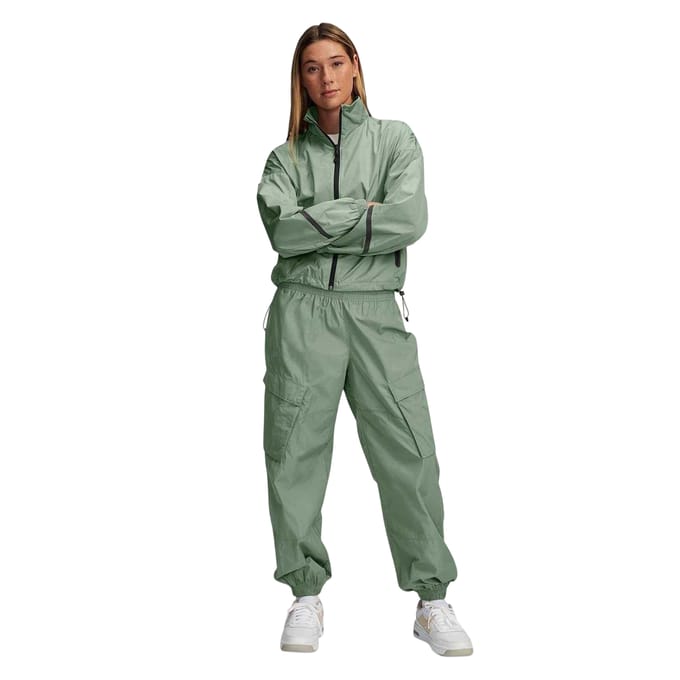 Under Armour Geweven windjack met verlaagde schouders voor dames (Performance-model) (Groen)
