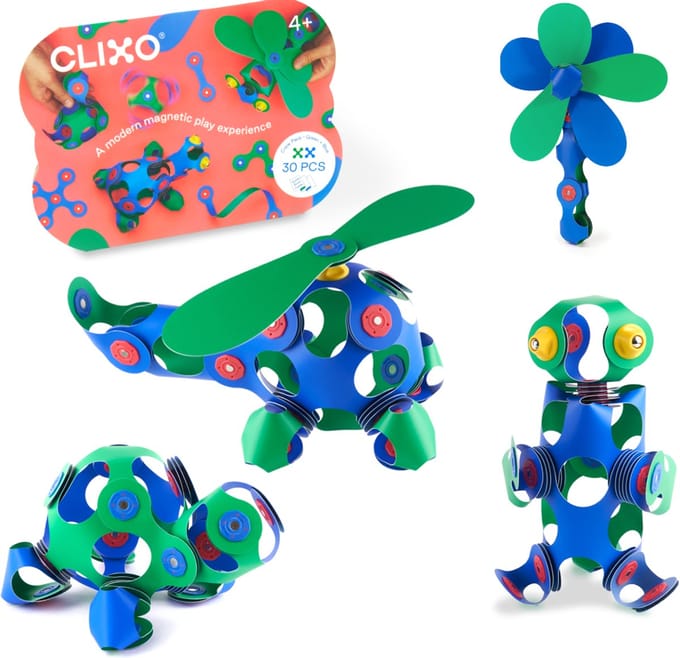 Clixo | Crew Pack | Groen/Blauw | Set van 30