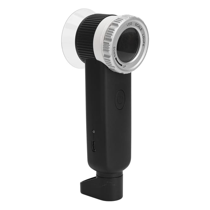 30X Vergrootglas Wit Paars Geel 3 Kleur Licht USB Oplaadbaar Vergrootglas met