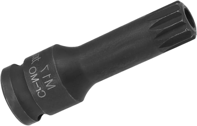 Triple Square Spline Bit Socket M17, 1/2" Drive, Tamper Proof Adapter voor Momentsleutel en Schroefwerkzaamheden