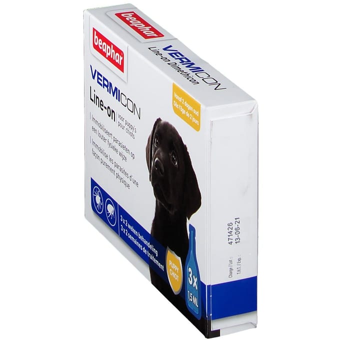 Vermicon Line-On voor puppy's 3x1,5 Unidosis-pipetten
