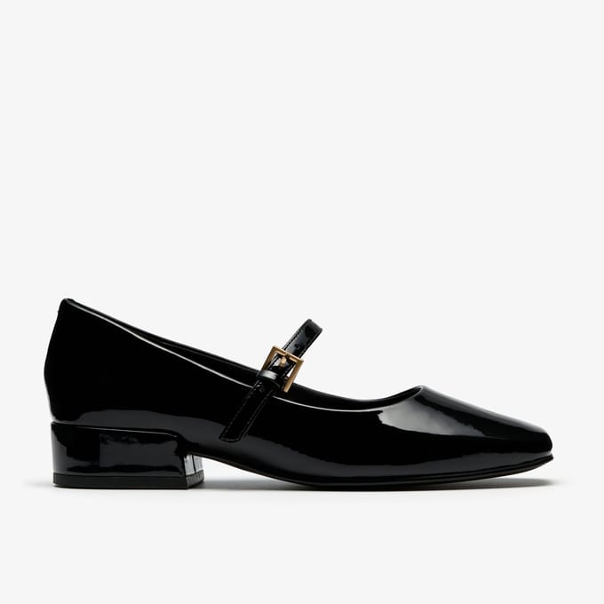 Seren30 Gespschoenen Zwart Patoen