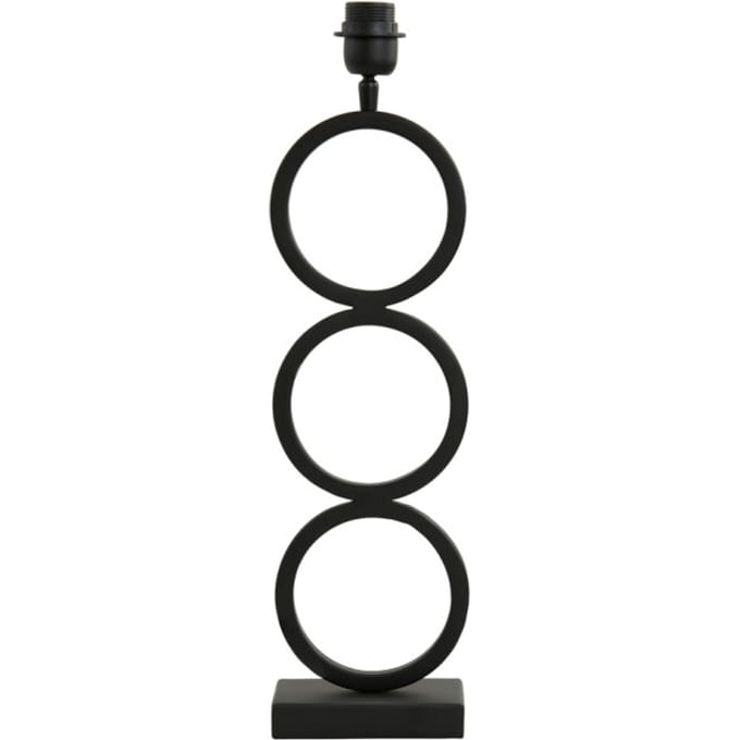 Light & Living Tafellamp Stelios 51cm - Mat Zwart (excl. kap)