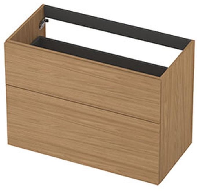 INK - Onderkast 2L A-sym Decor Tbv Grepen - 900x450x650 Mm - Blank Eiken
